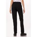 Chef Works Black Large Classic Fit Lightweight Slim Chef Pant for Women