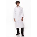 Chef Works White Tapered Apron with Pocket, 31.5 inch Long x 33 inch Wide