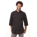 Chef Works Black 2XL Classic Fit Lisbon Chef Coat