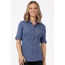 Chef Works Blue Large Slim Fit Seville Shirt for Women