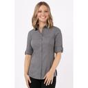 Chef Works Grey Medium Slim Fit Seville Shirt for Women