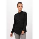 Chef Works Black Large Classic Fit Deco Shirt for Women