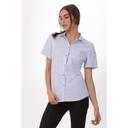 Chef Works Blue Small Classic Fit Havana Shirt for Women