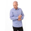 Chef Works Blue Medium Modern Chambray Dress Shirt for Men
