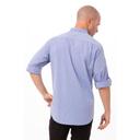 Chef Works Blue Small Modern Chambray Dress Shirt for Men