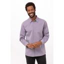 Chef Works Purple Large Modern Chambray Dress Shirt for Men