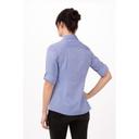 Chef Works Blue Small Classic Fit Modern Chambray Dress Shirt for Women