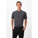 Chef Works Charcoal Medium Modern Fit Seersucker Shirt for Men