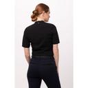 Chef Works Black Medium Classic Fit Seersucker Shirt for Women