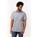 Chef Works Grey 4XL Modern Fit Malibu Shirt for Men