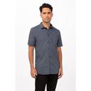 Chef Works Navy Medium Modern Fit Malibu Shirt for Men