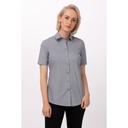 Chef Works Grey Extra Small Modern Fit Malibu Shirt for Women