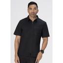 Chef Works Black Medium Cody Zip Work Shirt for Men