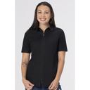 Chef Works Black Small Cody Zip Work Shirt for Women