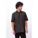 Chef Works Black Large Classic Fit Detroit Short Sleeve Denim Shirt for Unisex