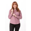 Chef Works Dusty Rose Large Classic Fit Chambray Shirt for Women