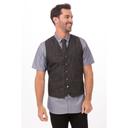 Chef Works Black Small Modern Fit Fairfax Vest for Men
