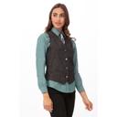 Chef Works Black Small Modern Fit Augustine Vest for Women