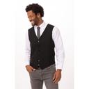 Chef Works Black Large Classic Fit Essential Vest for Men