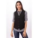 Chef Works Black Large Classic Fit Essential Vest for Women