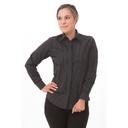 Chef Works Charcoal Dash Extra Large Classic Fit Onyx Dress Shirt for Women
