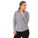 Chef Works Black and White Check Extra Large Classic Fit Gingham Dress Shirt for Women