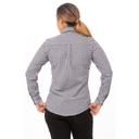 Chef Works Black and White Check Extra Small Classic Fit Gingham Dress Shirt for Women