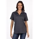 Chef Works Iron Gray Large Formal Fit Collared Polo Shirt for Women