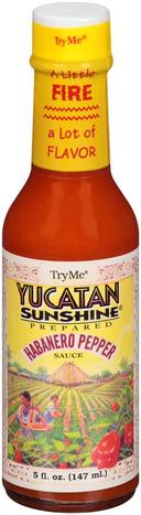 Try Me Yucatan Sunshine Habanero Pepper Sauce, 5 Ounce -- 6 per case.