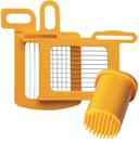 Dynamic Yellow Grid Set with Pusher for Dynacube Manual Dicer, 1/8 x 1/8 inch