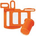 Dynamic Orange Grid Set with Pusher for Dynacube Manual Dicer, 1/4 x 1/4 inch