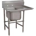 Spec-line 940 Series Stainless Steel Regaline Sink with 1 Compartment, Right Drain Board.Overall Length 62 inch.