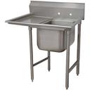 Super Saver 900 Series Stainless Steel Regaline Sink with 1 Compartment, Left Drain Board.Overall Length 44 inch.