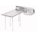 Super Saver D60 Series Stainless Steel Soil Landing 6 Feet Dishtable Left Side.