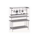 Stainless Steel Adjustabe Mid Mount Self, 15 x 120 inch.