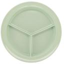 Green GET Enterprises inc Supermel I Melamine 3 Compartment Plate, 9 inch -- 12 per case.