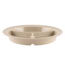 Sandstone GET Enterprises inc Supermel I Melamine 3 Compartment Plate, 9 inch -- 12 per case.