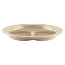 Sandstone GET Enterprises inc Supermel I Melamine 3 Compartment Plate, 10 inch -- 12 per case.