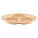 Tan GET Enterprises inc Supermel I Melamine 3 Compartment Plate, 10 inch -- 12 per case.