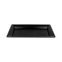 Black GET Enterprises inc Bake and Brew Melamine Rectangular Display Tray, 12 x 21 inch -- 3 per case