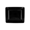Black GET Enterprises inc Milano Melamine Rectangular Plate, 12 x 10 inch -- 12 per case