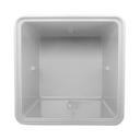 White GET Enterprises inc Melamine Square Salad Crock, 2 Quart -- 6 per case