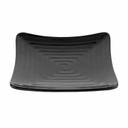 Black GET Enterprises inc Milano Melamine Square Plate, 6 inch -- 12 per case