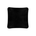 Black GET Enterprises inc Milano Melamine Square Plate, 13.75 inch -- 6 per case