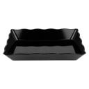 Black GET Enterprises inc Milano Melamine Rectangular Bowl/Tray, 13.75 x 9.5 inch -- 6 per case