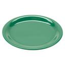 Rainforest Green GET Enterprises inc Diamond Mardi Gras Melamine Round Narrow Rim Plate, 6.5 inch -- 48 per case.