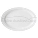 Sandstone GET Enterprises inc Supermel I Melamine Oval Platter, 13.25 x 9.75 inch -- 12 per case.