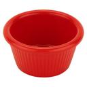 Red GET Enterprises inc Melamine Fluted Ramekin, 2.88 inch -- 48 per case.