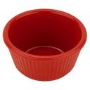 Red GET Enterprises inc Melamine Fluted Ramekin, 1.5 inch Deep -- 48 per case.