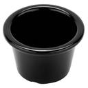 Black GET Enterprises inc Melamine Ramekin, 1.5 inch Deep -- 48 per case.